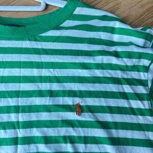 Ralph Lauren Green Striped Shirt
